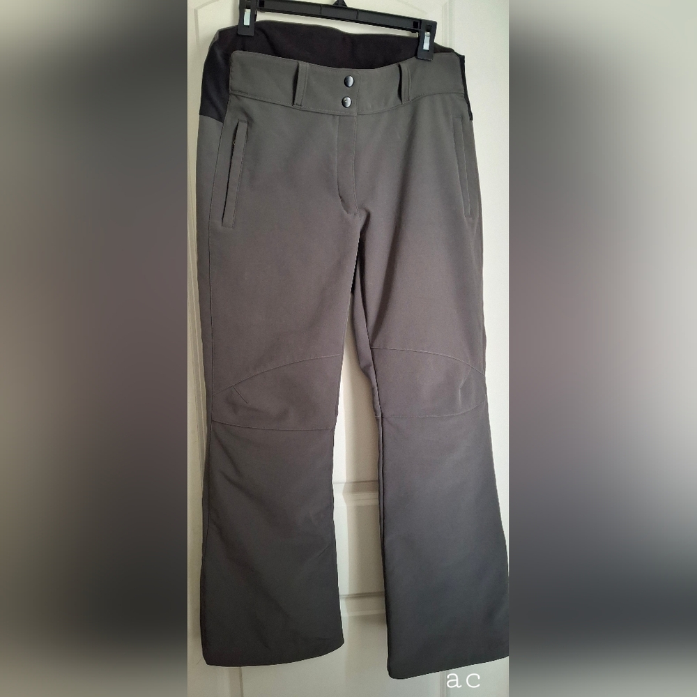 Polar‎ Edge Women's Insulated Ski Snowboarding Pants Brown L stretch waist panel